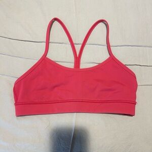 lululemon Pink Flow Y Sports Bra